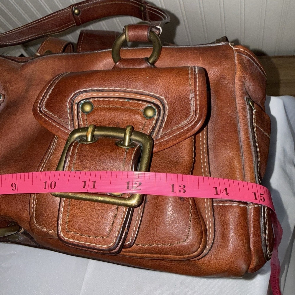 Vtg COACH Mandy Legacy 65th Anniversary Satchel Bag Turnlock Brown Leather Y2K - Picture 14 of 16
